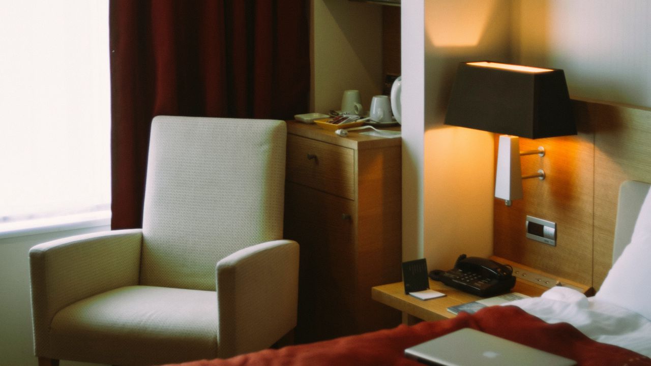 Wallpaper room, interior, chair, bed, decor