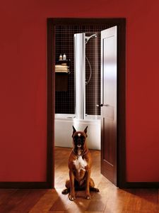 Preview wallpaper room, interior, dog, door, entrance hall