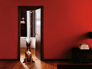 Preview wallpaper room, interior, dog, door, entrance hall