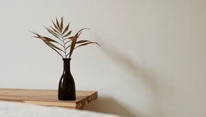 Preview wallpaper room, interior, vase, minimalism