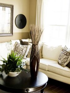 Preview wallpaper room, plant, vase, furniture, sofa, living room