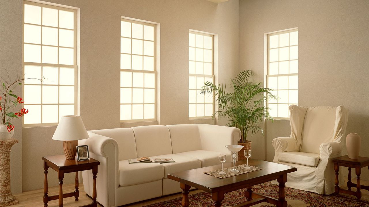 Wallpaper room, sofa, chair, rug, style, interior