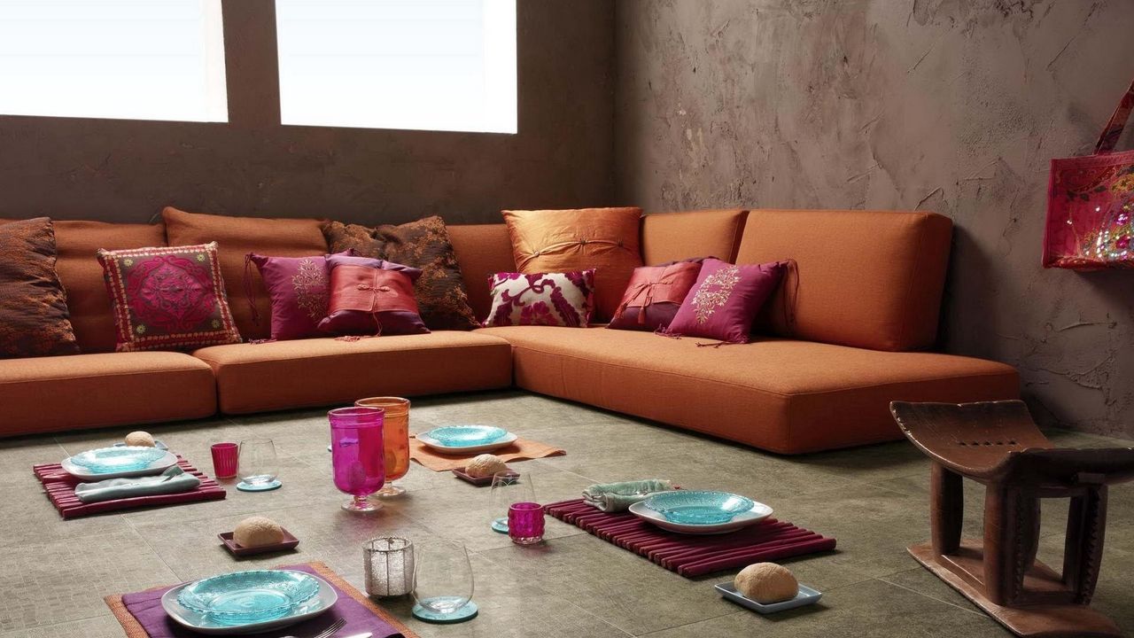 Wallpaper room, sofa, furniture, food, comfort
