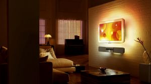 Preview wallpaper room, sofa, light, night