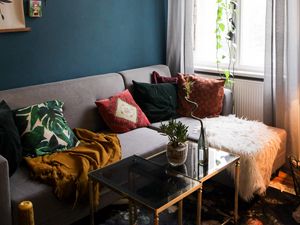Preview wallpaper room, sofa, table, interior, comfort