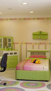 Preview wallpaper room, style, children, interior, bedroom, design