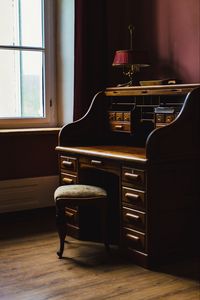 Preview wallpaper room, table, chair, retro, interior