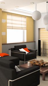 Preview wallpaper room, tv, sofa, interior, design