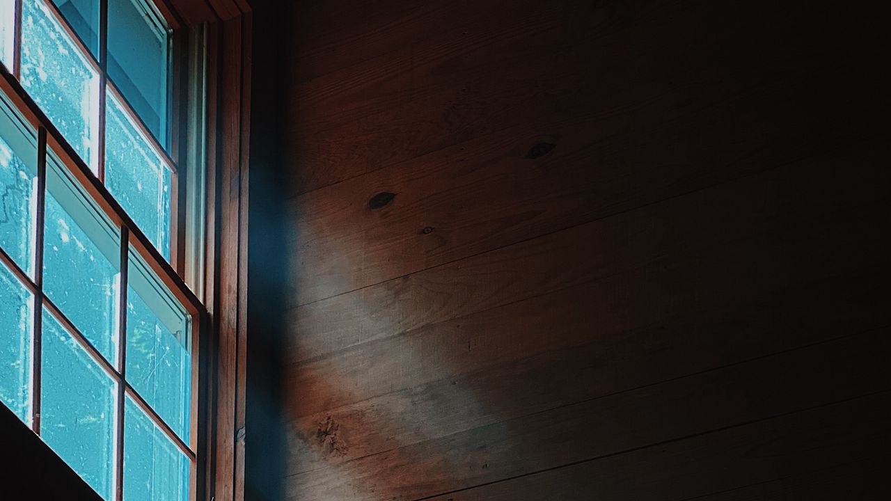 Wallpaper room, window, light, dark