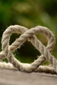 Preview wallpaper rope, heart, weaving