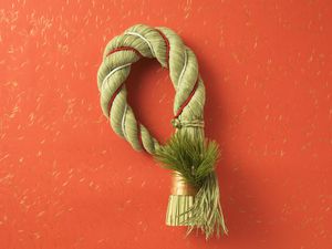 Preview wallpaper rope, red, knot, brush