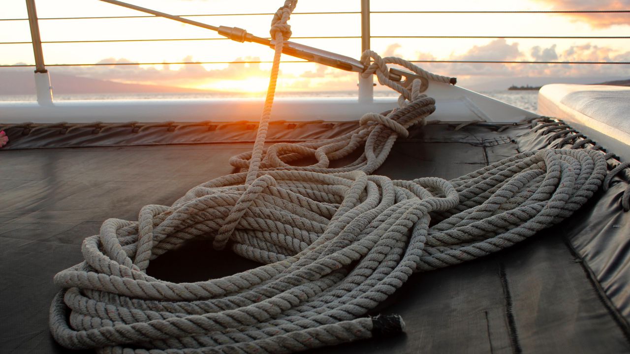 Wallpaper rope, sail, sailing boat, sea