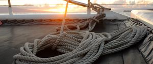 Preview wallpaper rope, sail, sailing boat, sea