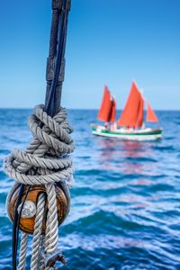 Preview wallpaper rope, twine, boat, sea