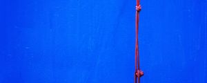 Preview wallpaper rope, wall, minimalism, blue