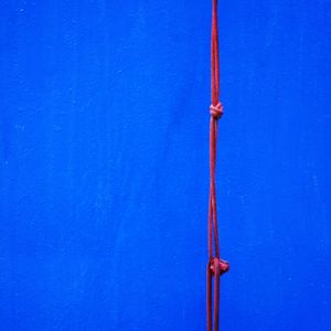 Preview wallpaper rope, wall, minimalism, blue