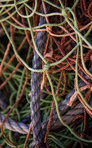 Preview wallpaper ropes, twine, crossing, macro