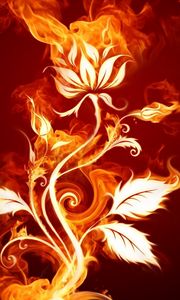 Preview wallpaper rose, fire, patterns, backgrounds