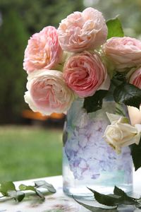 Preview wallpaper rose, flower, garden, bouquet, vase