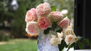 Preview wallpaper rose, flower, garden, bouquet, vase