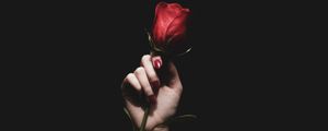 Preview wallpaper rose, red, hand, tattoo