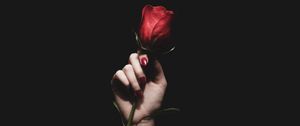 Preview wallpaper rose, red, hand, tattoo