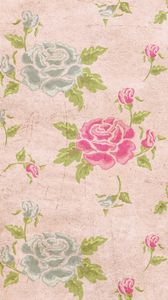 Preview wallpaper rose, texture, leaves, flowers