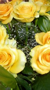 Preview wallpaper rose, yellow, flower, decoration