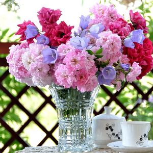 Preview wallpaper roses, bells, vase, tea set, table