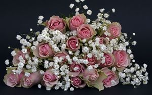 Preview wallpaper roses, bouquet, decoration