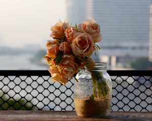 Preview wallpaper roses, bouquet, flowers, bank