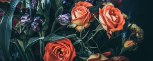 Preview wallpaper roses, bouquet, flowers, composition