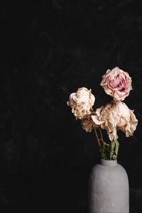 Preview wallpaper roses, bouquet, flowers, dry, vase