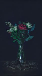 Preview wallpaper roses, bouquet, vase
