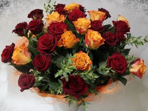 Preview wallpaper roses, flowers, bouquet, lots, design, elegant