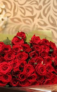 Preview wallpaper roses, flowers, bouquet, red, chic
