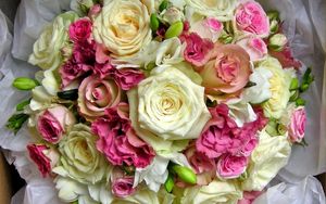 Preview wallpaper roses, flowers, bouquet, decoration, beautiful