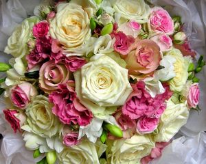 Preview wallpaper roses, flowers, bouquet, decoration, beautiful