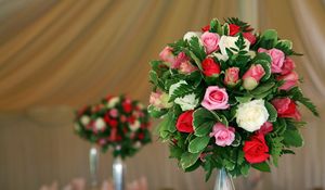 Preview wallpaper roses, flowers, bouquet, design, decoration