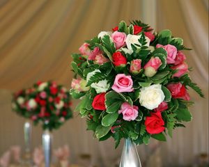 Preview wallpaper roses, flowers, bouquet, design, decoration