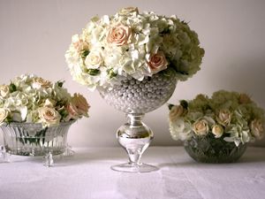 Preview wallpaper roses, flowers, bouquets, vases, beauty, tenderness