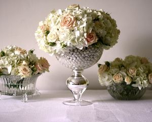 Preview wallpaper roses, flowers, bouquets, vases, beauty, tenderness
