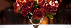 Preview wallpaper roses, flowers, buds, glass