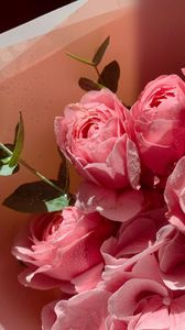 Preview wallpaper roses, flowers, petals, bouquet, pink