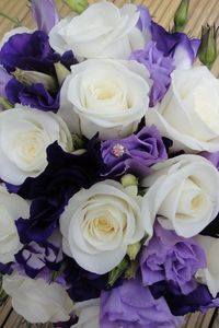 Preview wallpaper roses, lisianthus russell, bouquet, decoration, desig