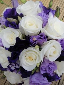 Preview wallpaper roses, lisianthus russell, bouquet, decoration, desig