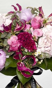Preview wallpaper roses, peonies, hydrangeas, flowers, bouquet