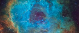 Preview wallpaper rosette nebula, nebula, glow, stars, space