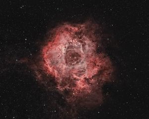 Preview wallpaper rosette nebula, nebula, space, stars