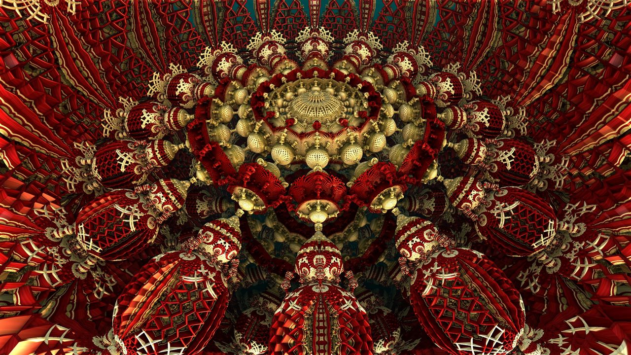 Wallpaper rotation, fractal, immersion